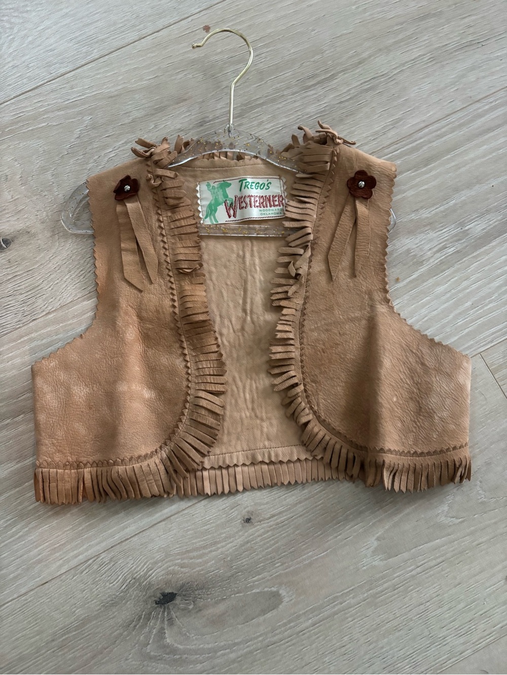 Trego's Westerner 70s Genuine Leather Vintage Toddler Vest